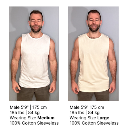 Side with Pride Sleeveless Tank - Dr. Joe Kort Collection Size Chart