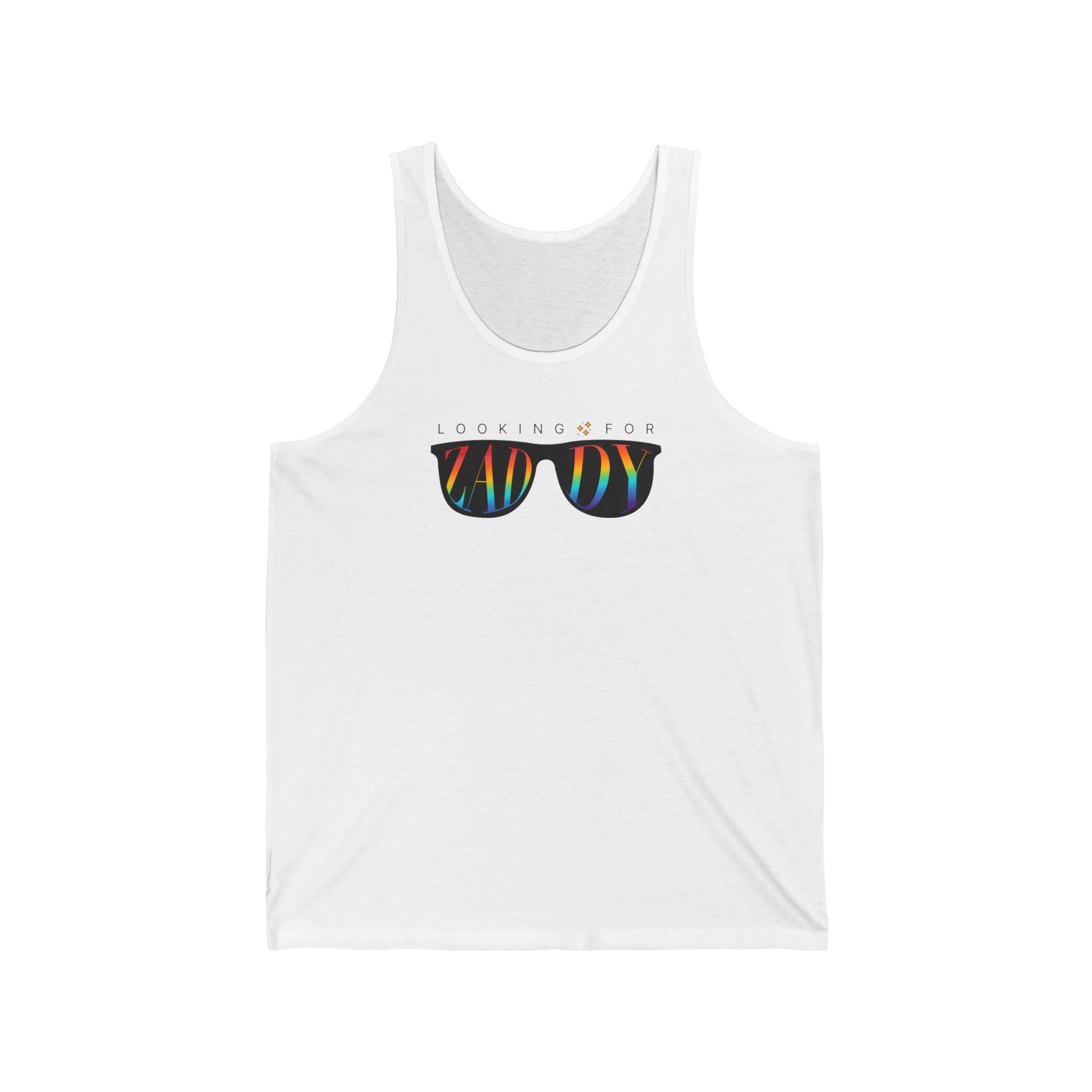 Looking for Zaddy Rainbow Pride Tank Top