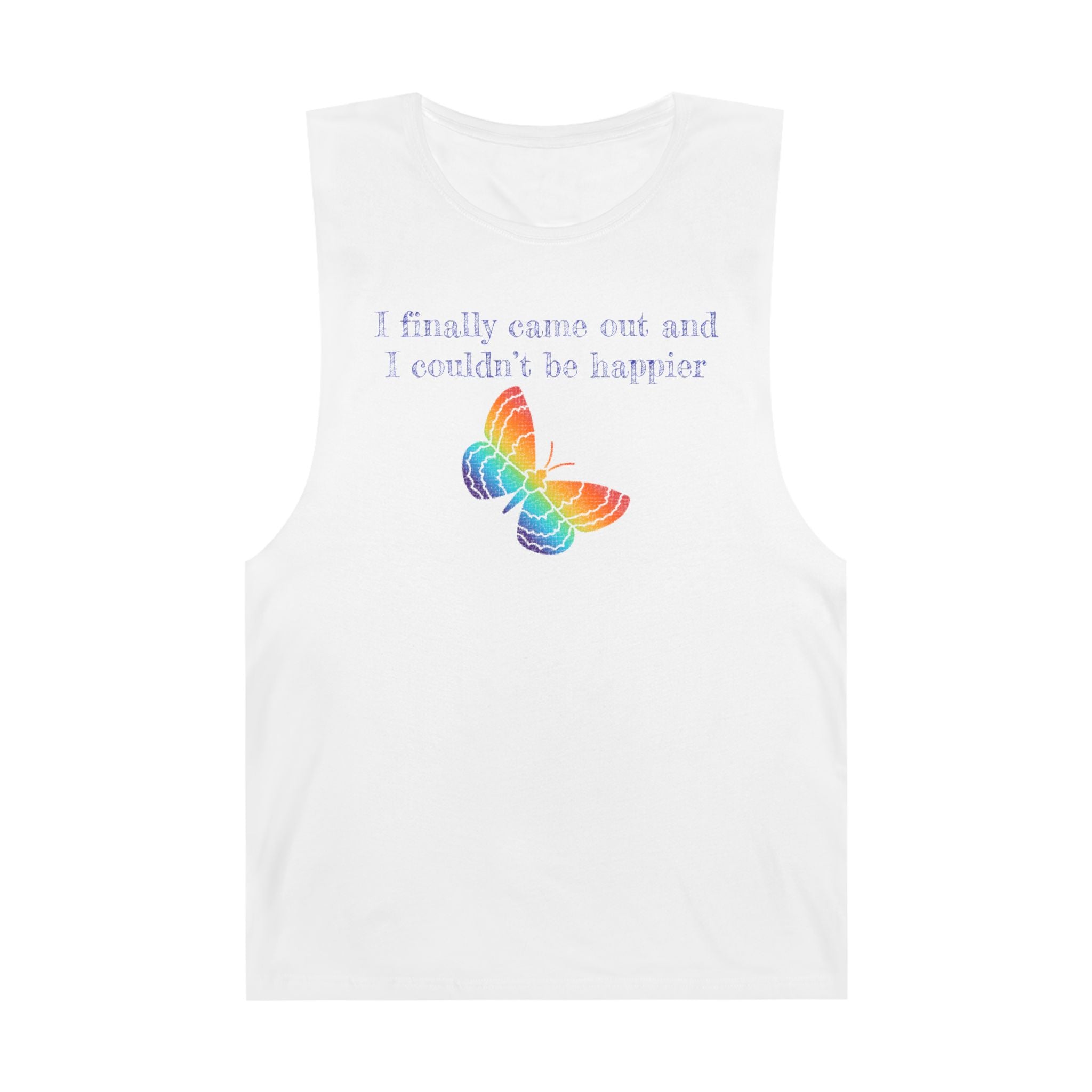 "I Finally Came Out" Pride Butterfly Sleeveless Tank