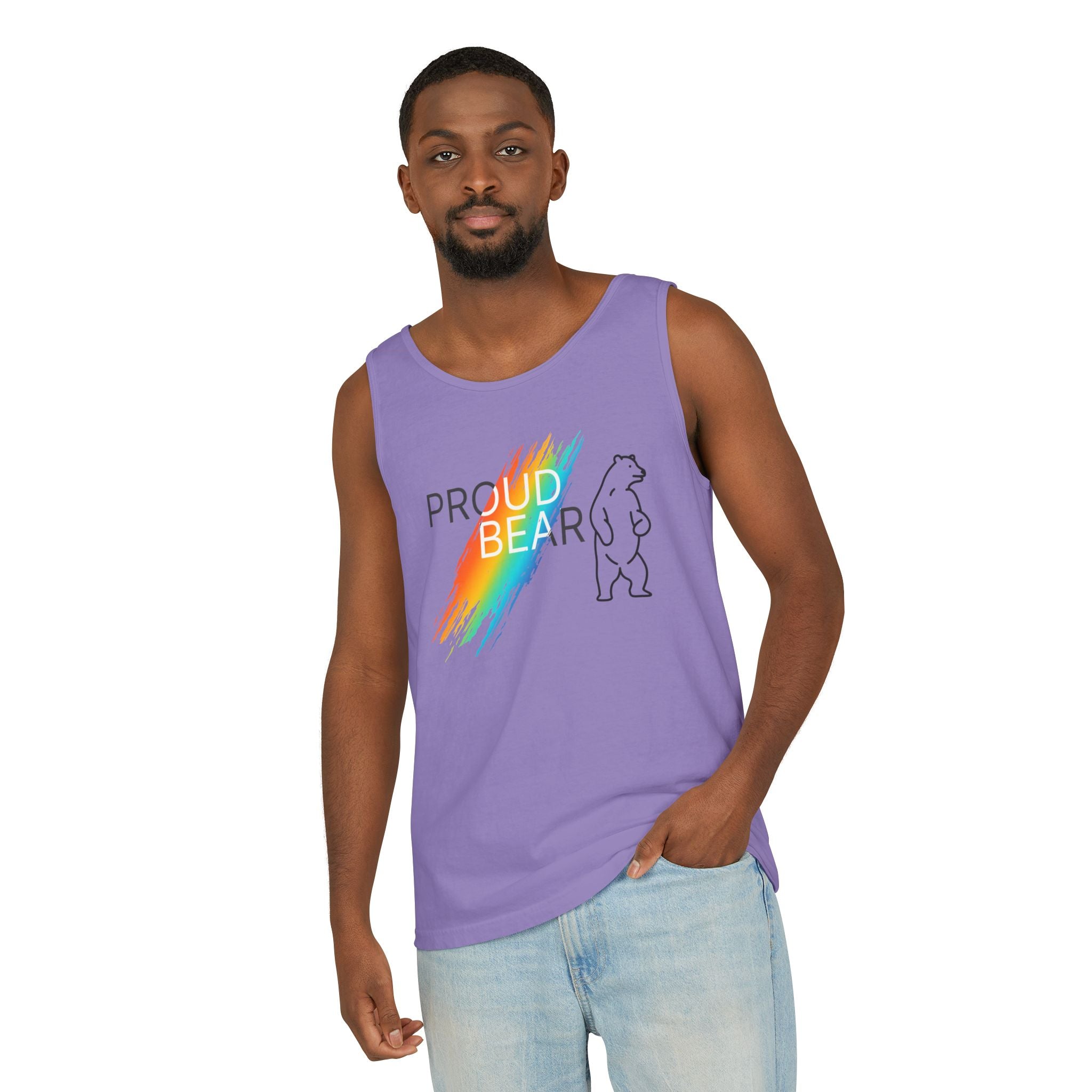 Proud Bear Rainbow Tank Top
