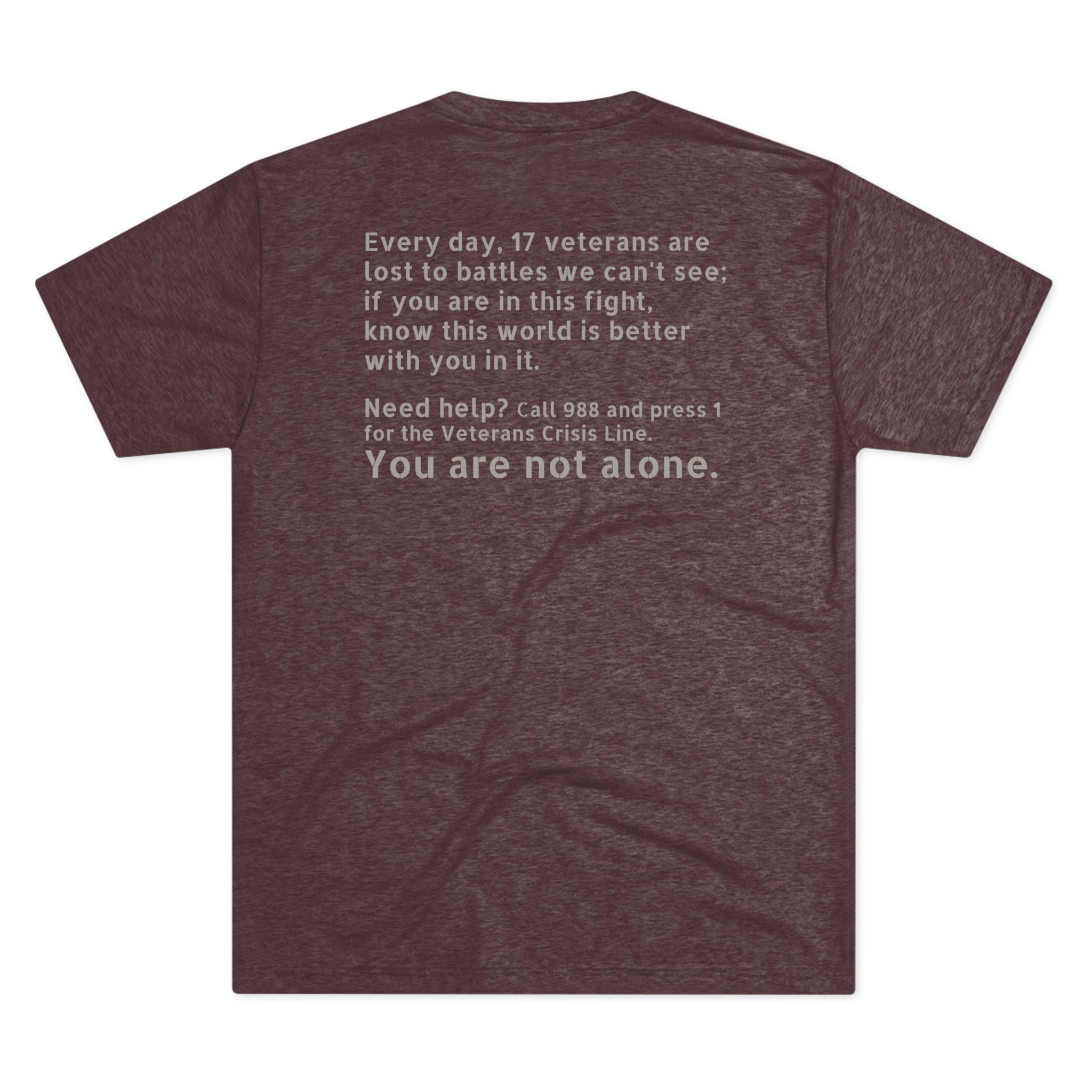 Save A Life; Hug A Veteran - Tri-Blend T-Shirt