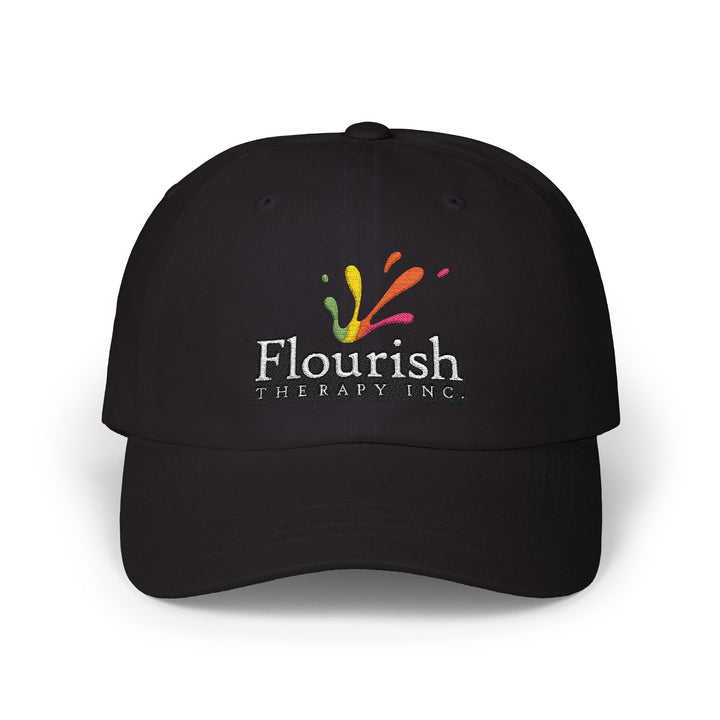 Black Flourish Therapy Classic Cap - Flourish Therapy Collection