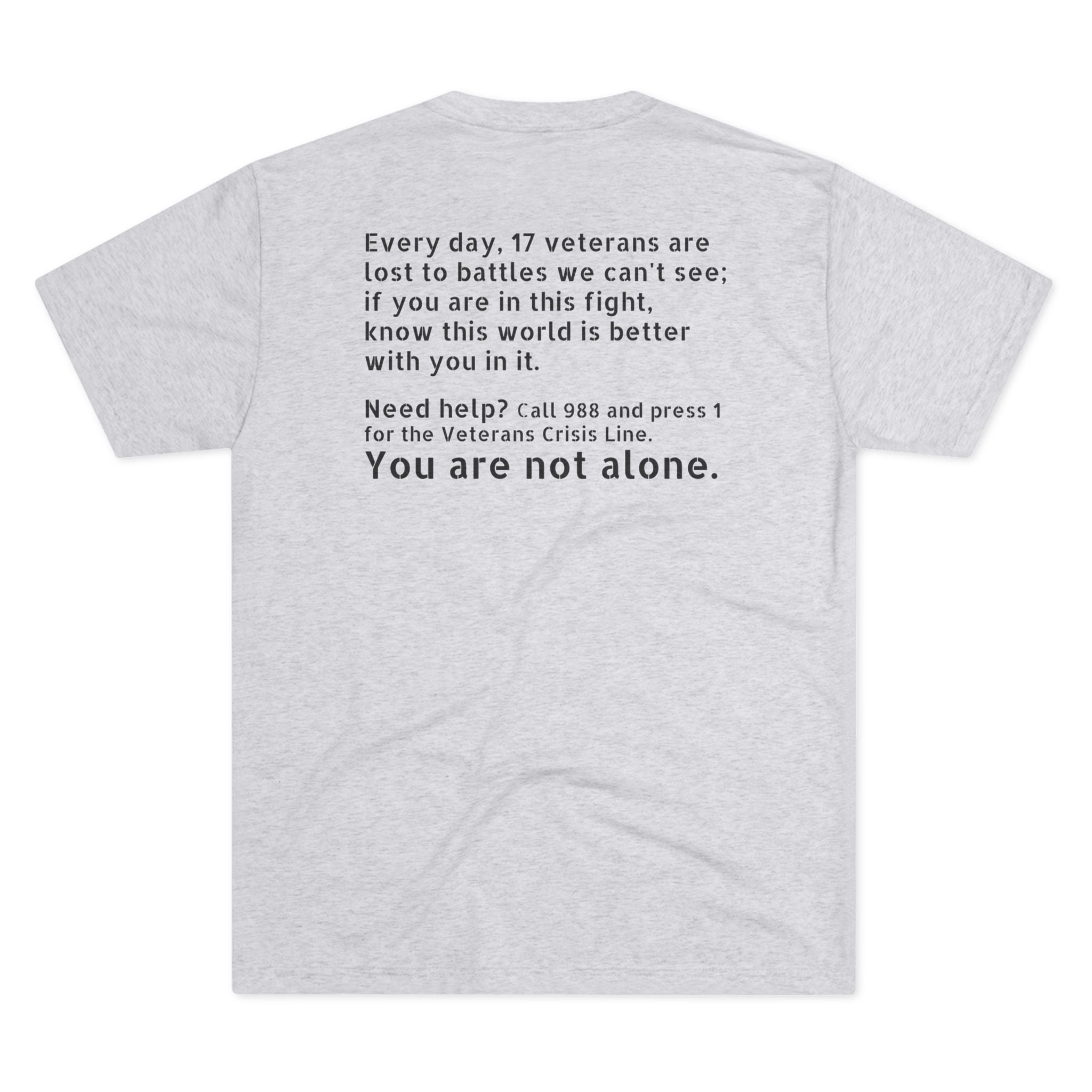 Save A Life; Hug A Veteran - Tri-Blend T-Shirt