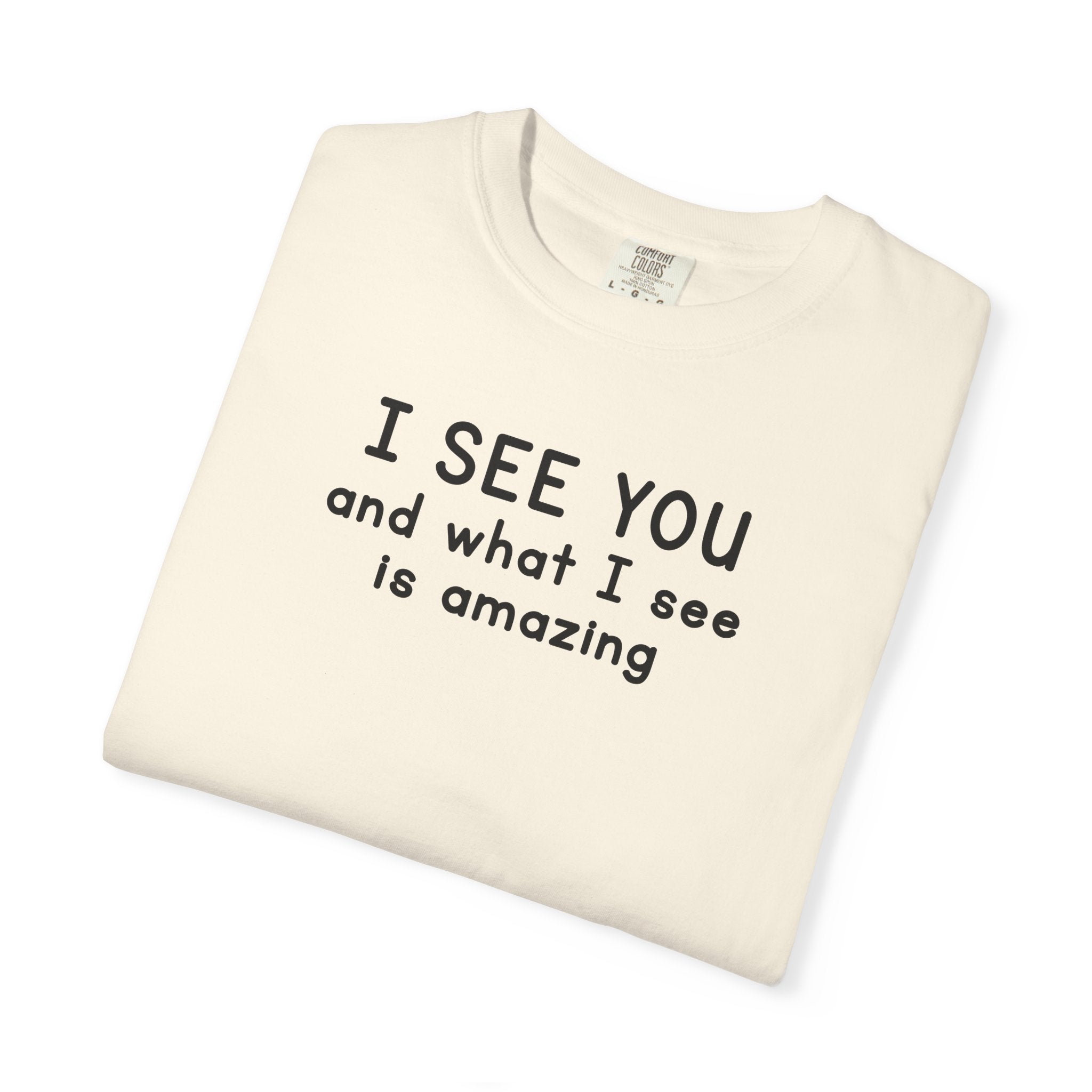 I SEE YOU Bold Black Tri-Blend T-Shirt