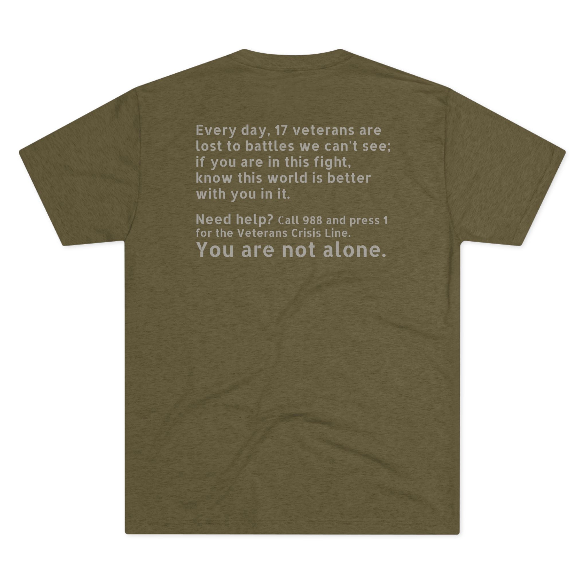 Save A Life; Hug A Veteran - Tri-Blend T-Shirt