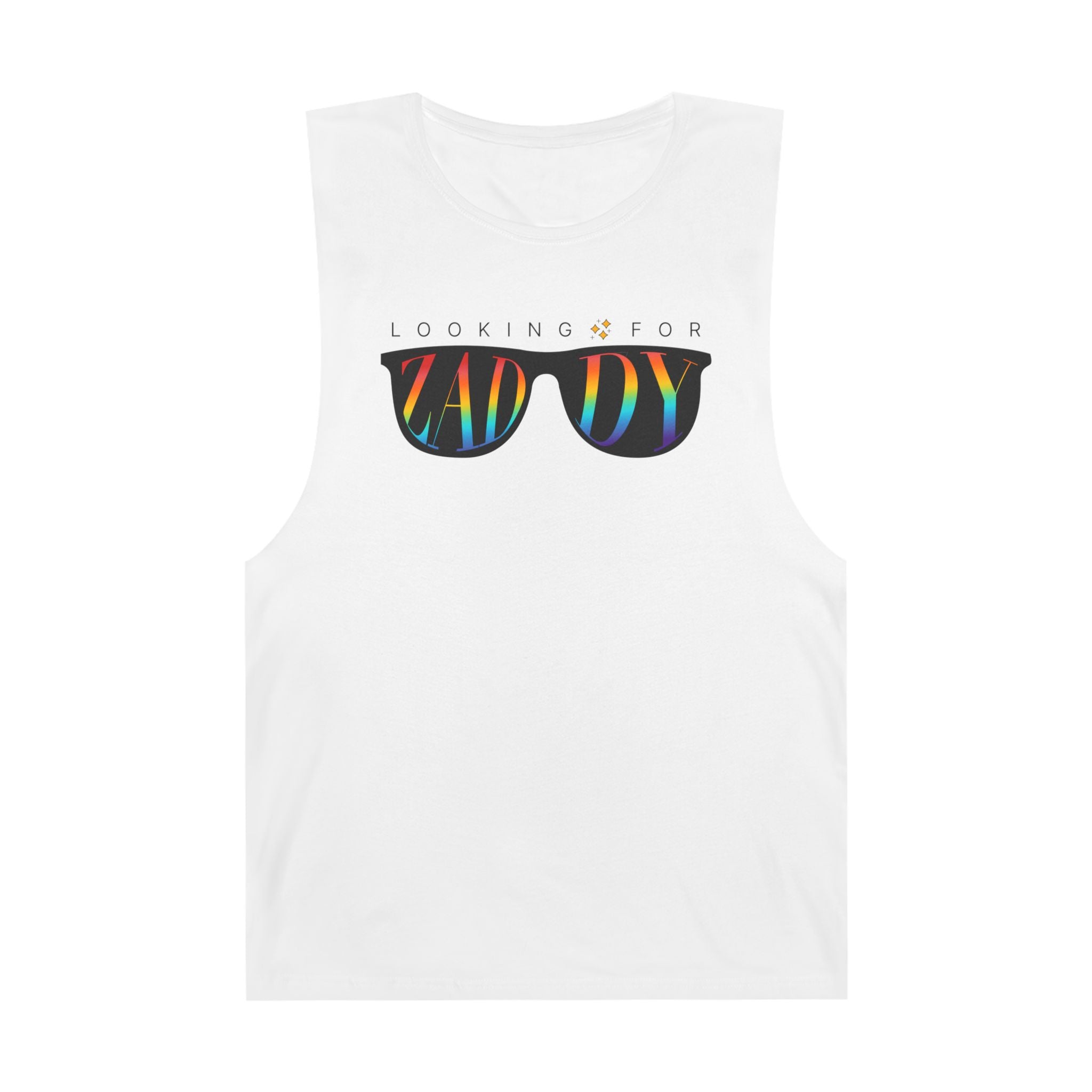Looking for Zaddy Rainbow Pride Sleeveless Tank