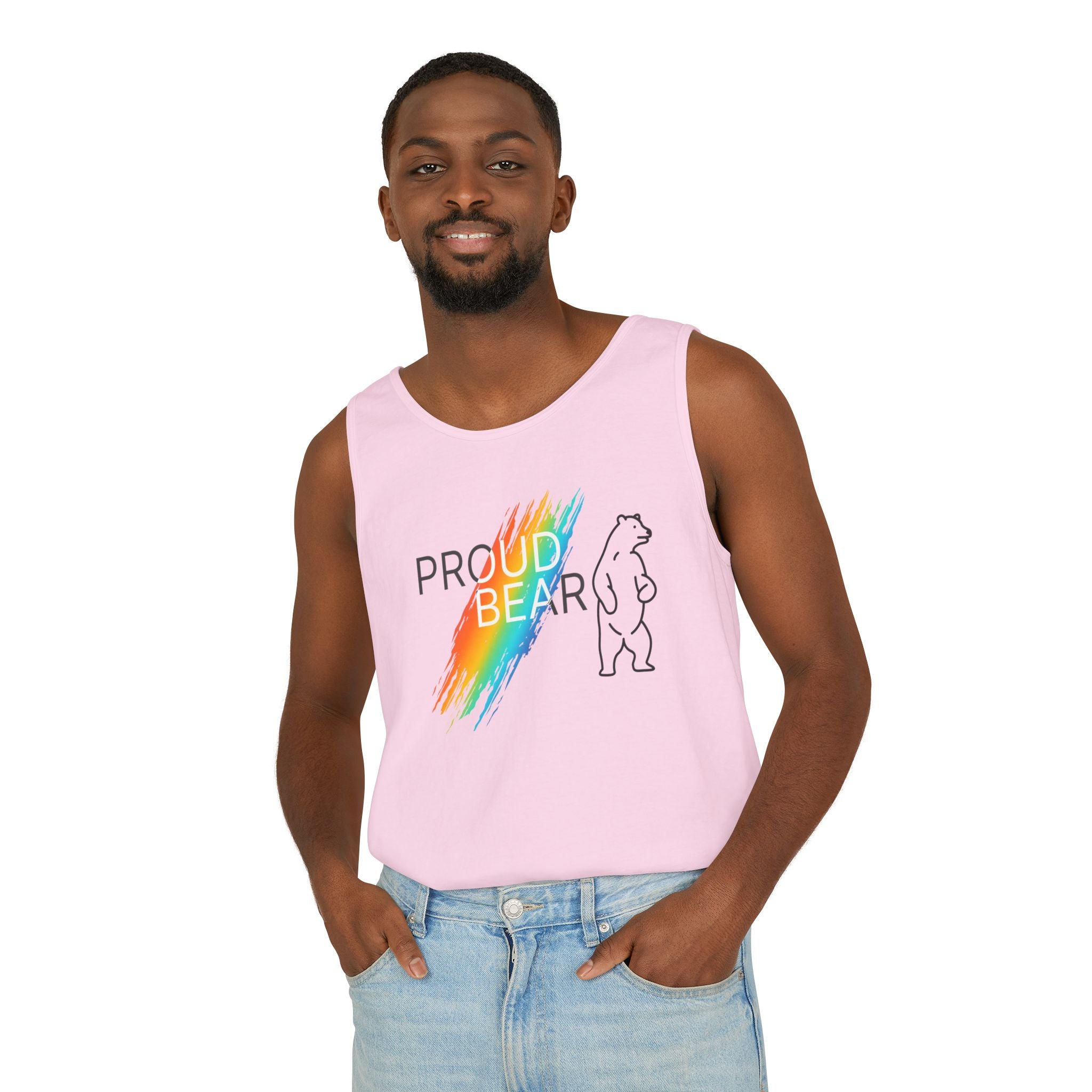 Proud Bear Rainbow Tank Top