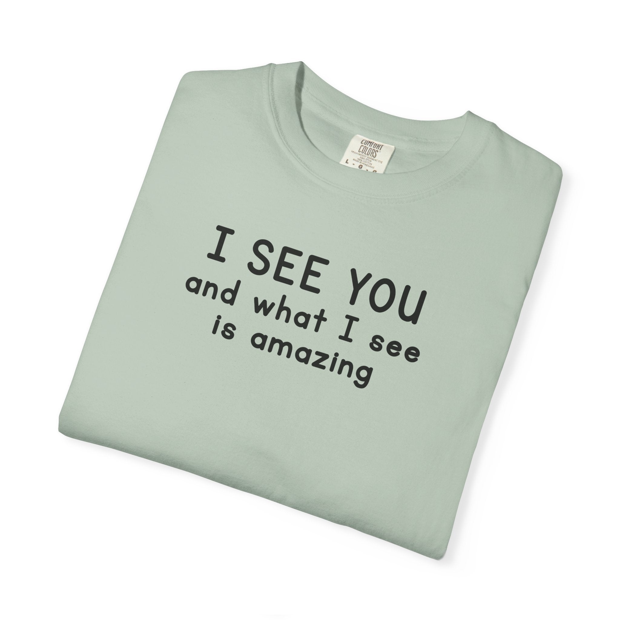 I SEE YOU Bold Black Tri-Blend T-Shirt