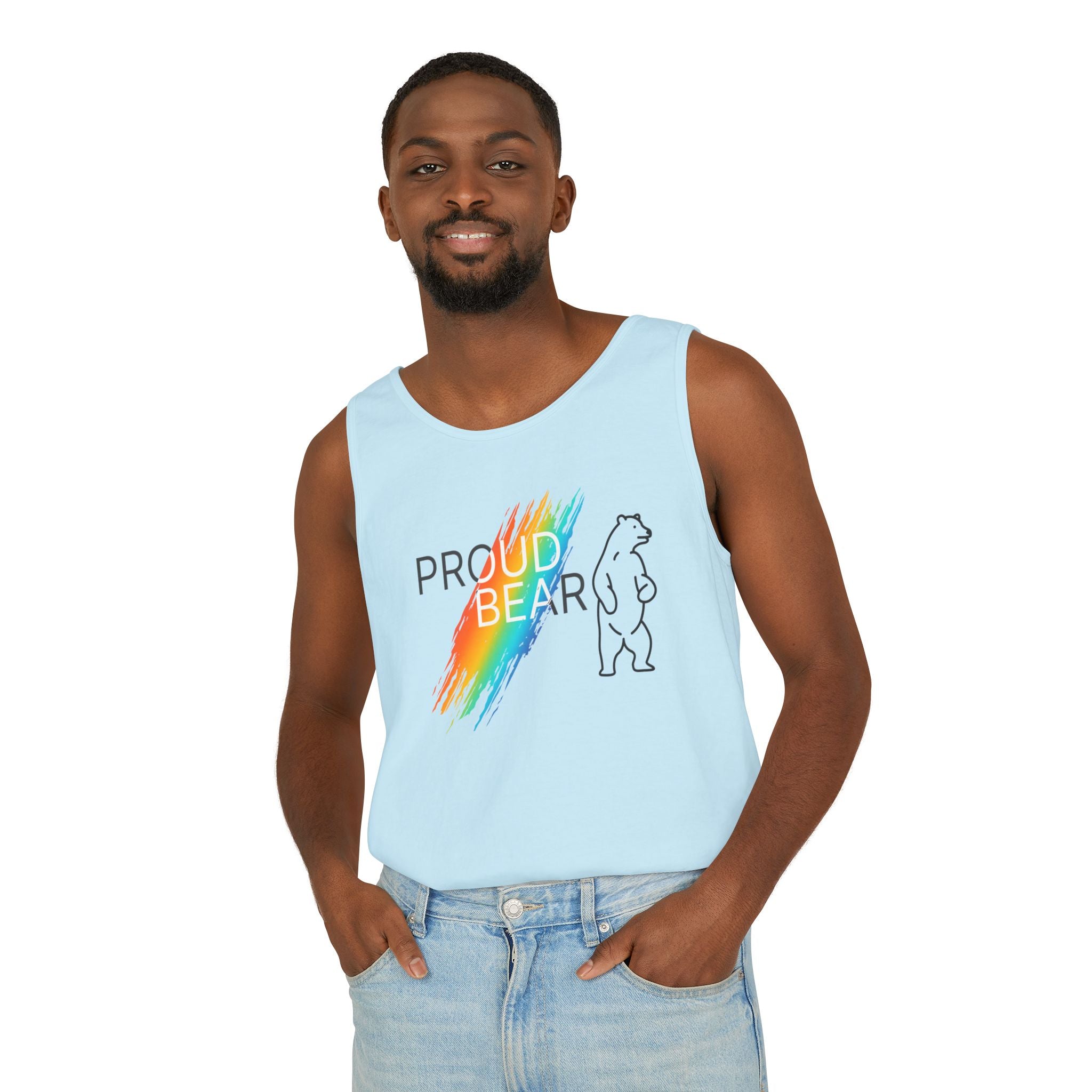 Proud Bear Rainbow Tank Top