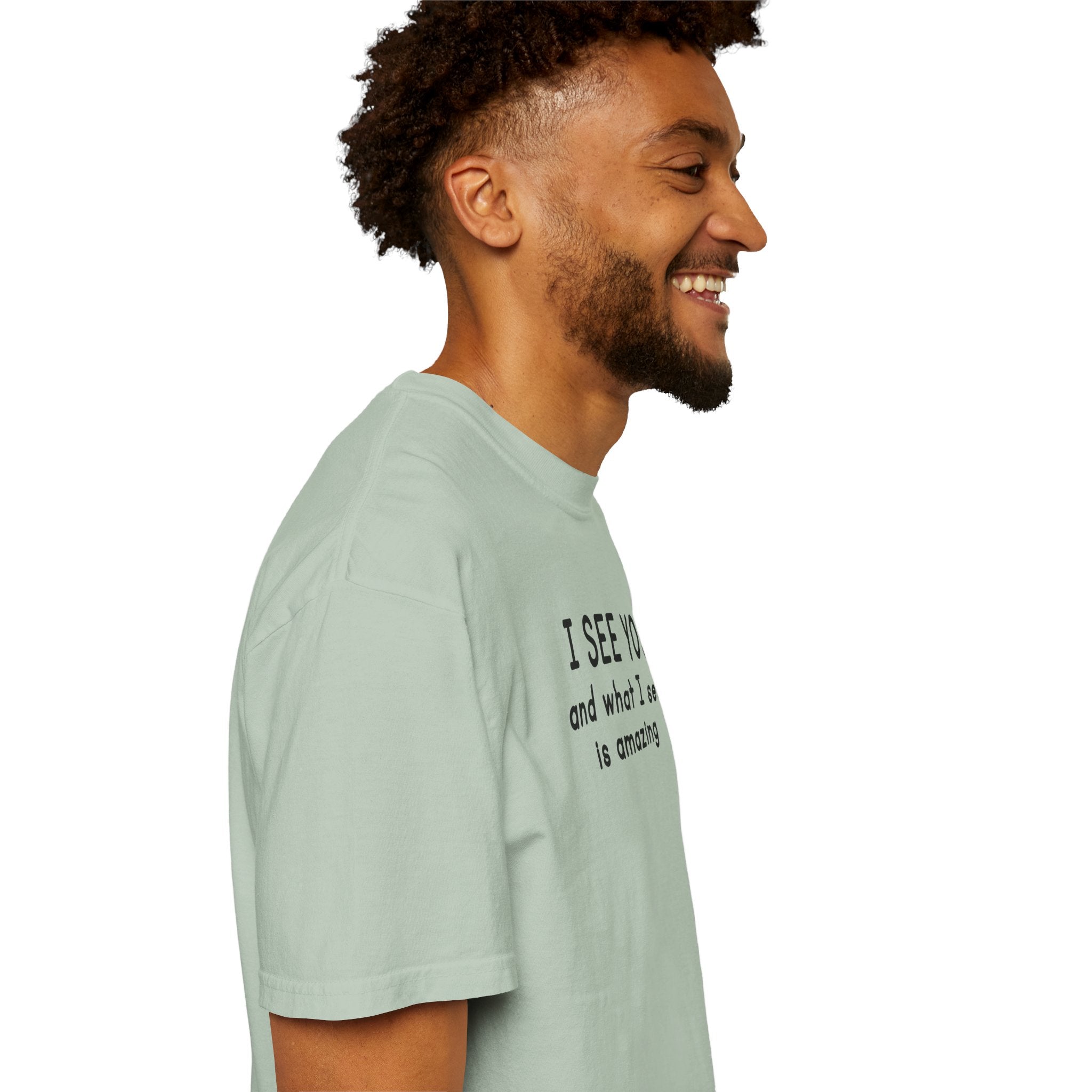 I SEE YOU Bold Black Tri-Blend T-Shirt