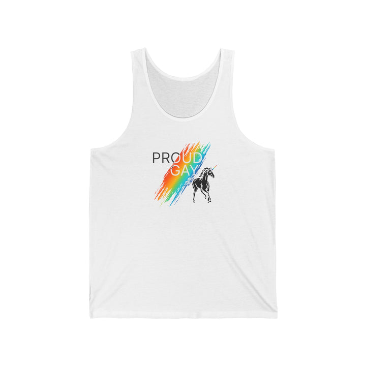 Proud Gay Rainbow Unicorn Tank Top