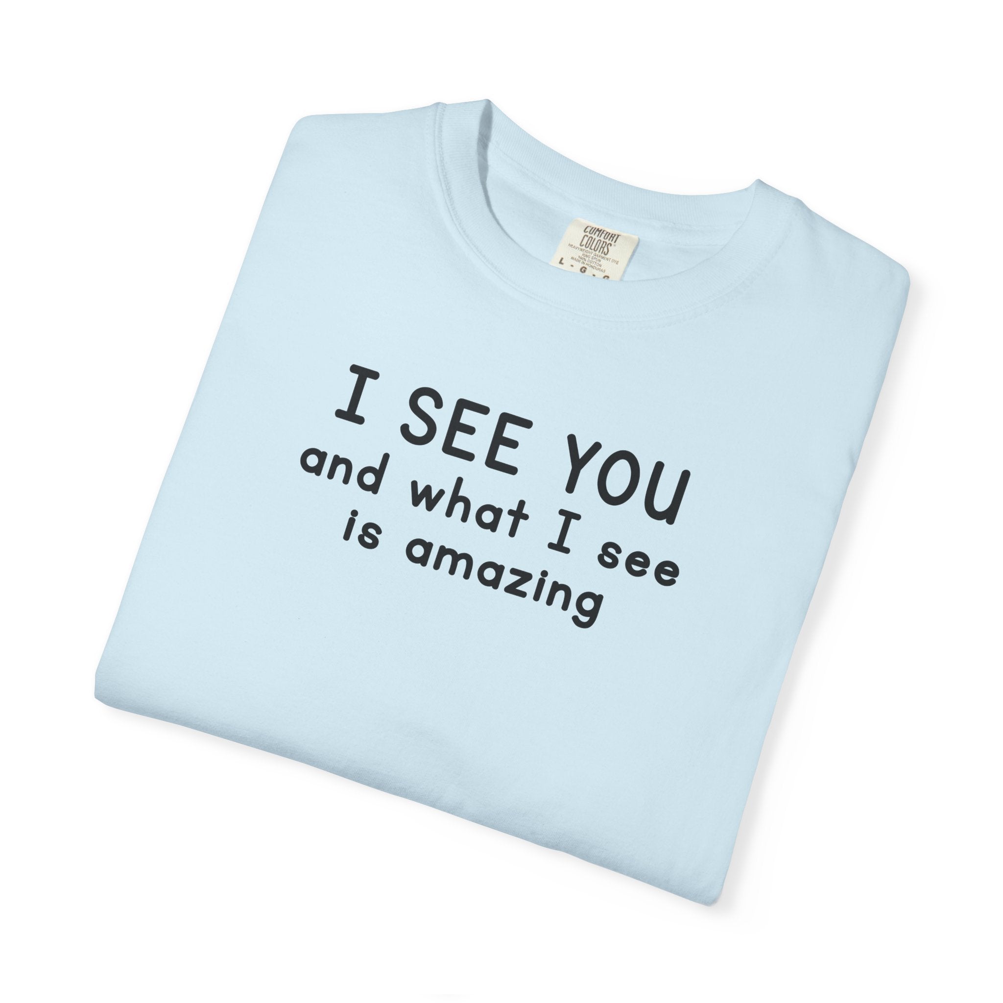 I SEE YOU Bold Black Tri-Blend T-Shirt