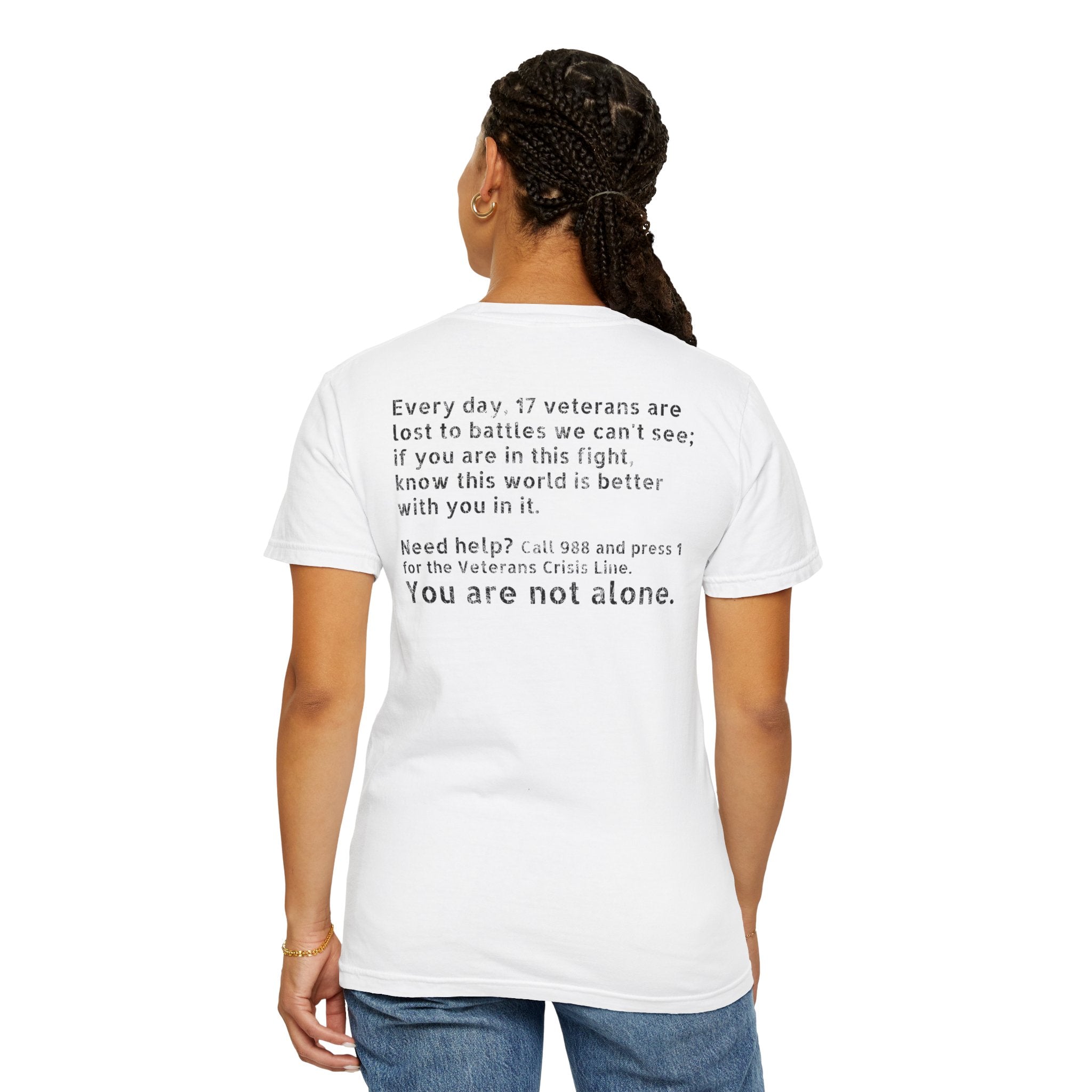 Save A Life; Hug A Veteran - 100% Cotton T-Shirt