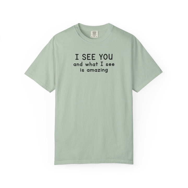 I SEE YOU Bold Black Tri-Blend T-Shirt