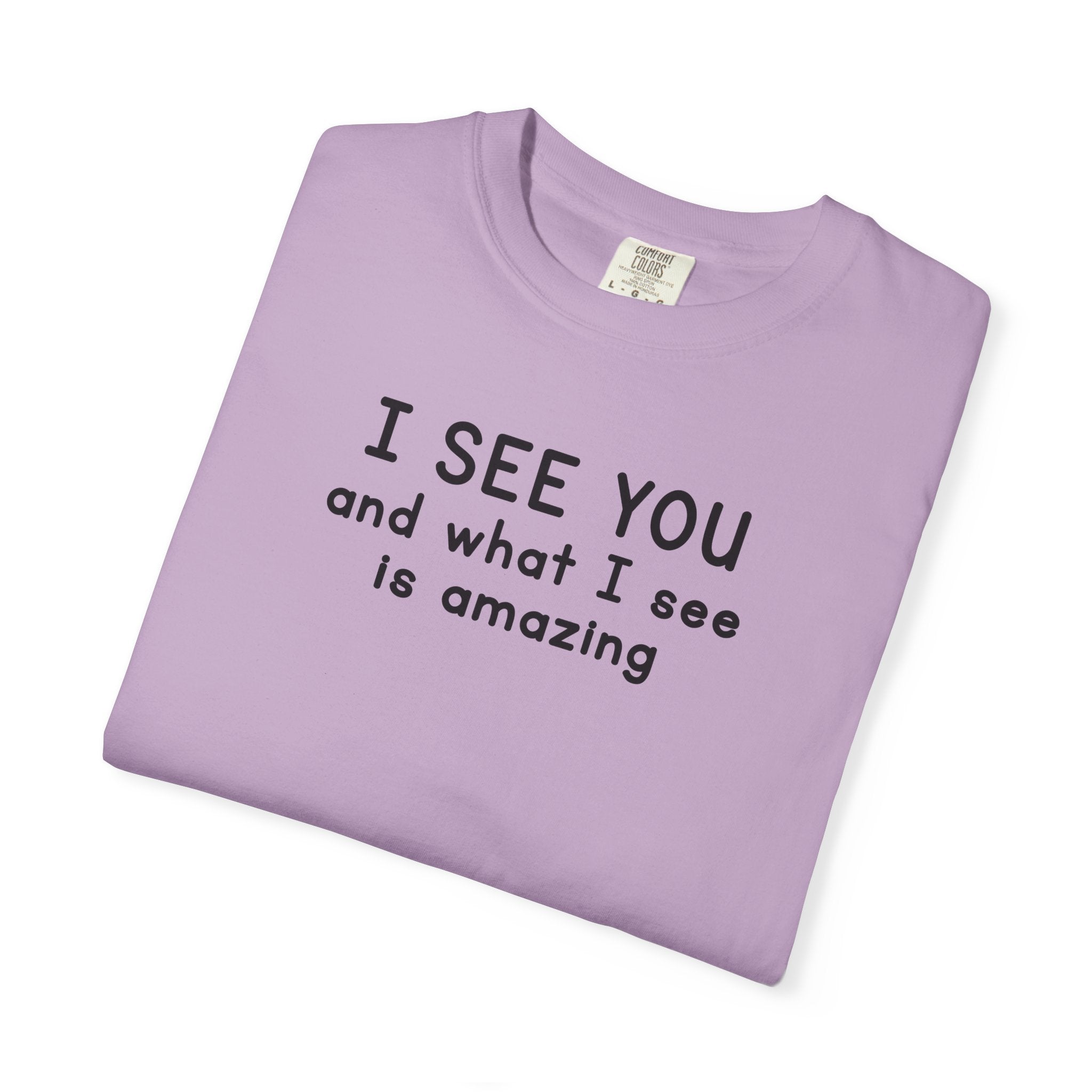 I SEE YOU Bold Black Tri-Blend T-Shirt