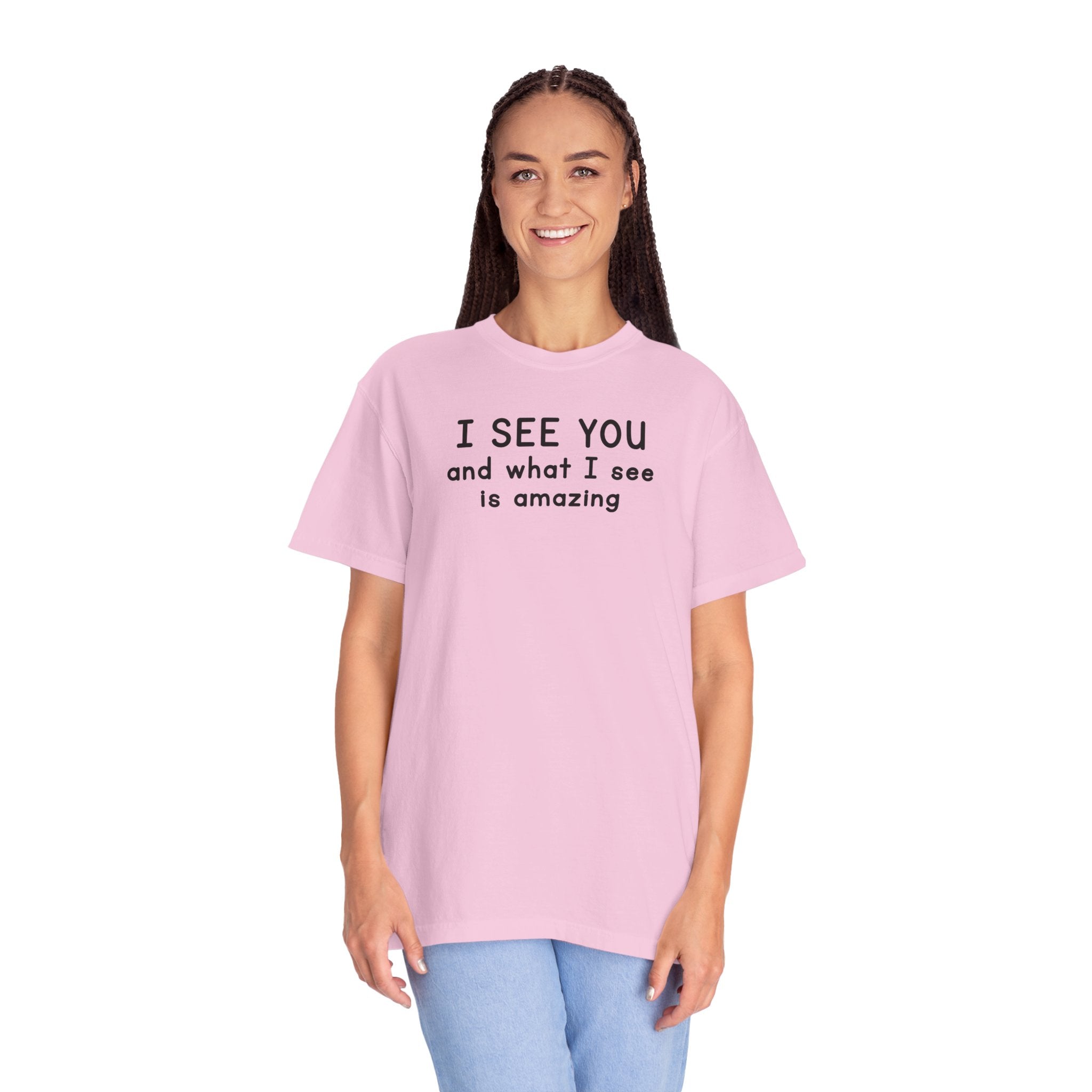 I SEE YOU Bold Black Tri-Blend T-Shirt