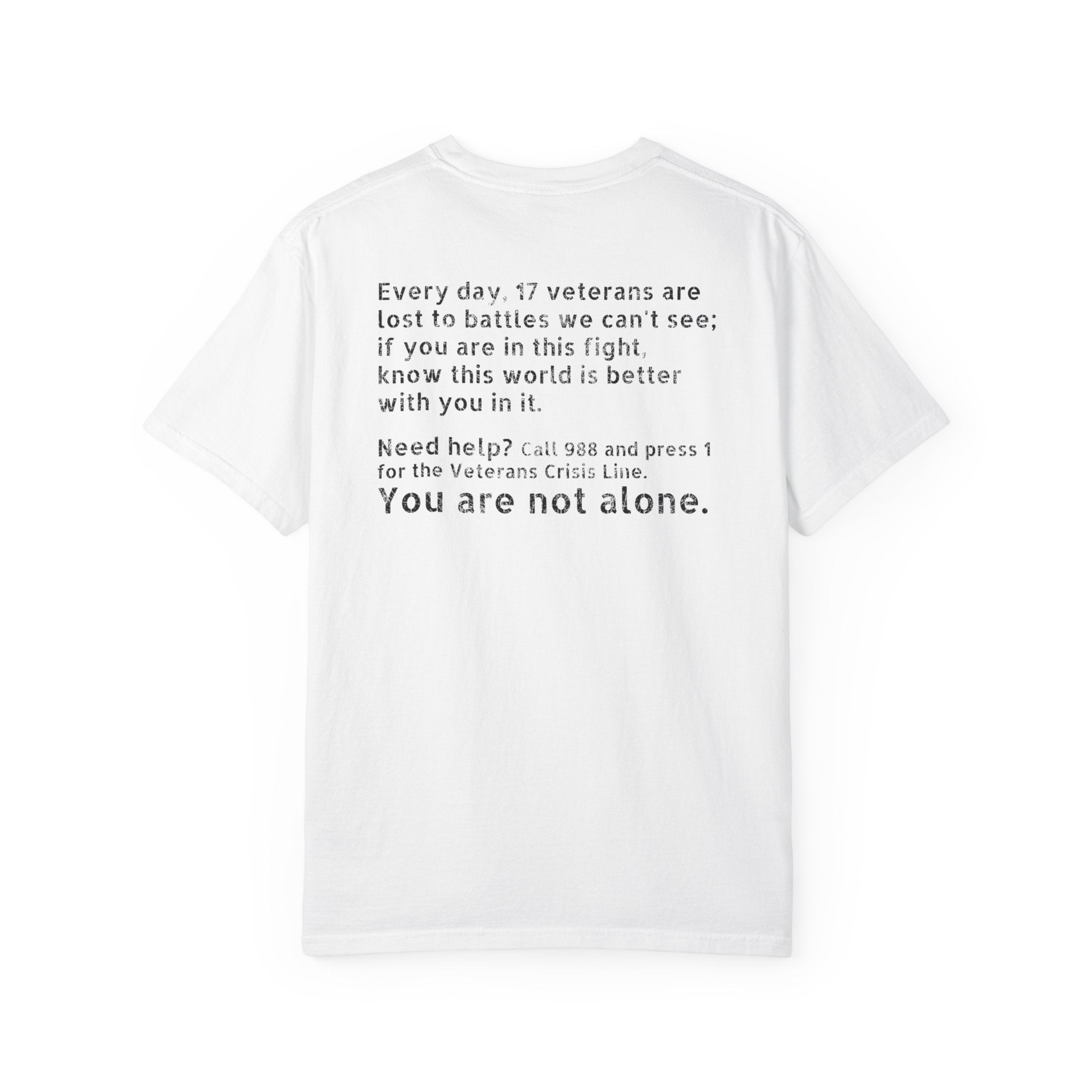 Save A Life; Hug A Veteran - 100% Cotton T-Shirt